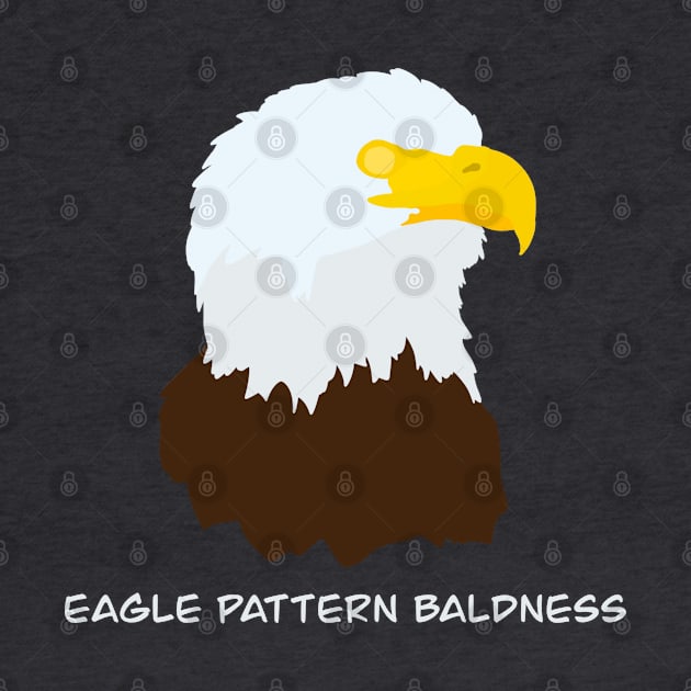 Eagle Pattern Baldness - Bald Eagle Bird Humour Design by New World Aster 